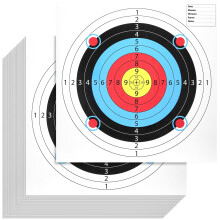 80 Sheets Paper Shooting Targets 17 x 17 Inch Bullseye Large Paper Targets for Shooting Range