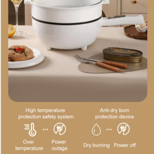 Multifunctional Intelligent Steaming hot Pot Student Dormitory nonstick Electric Cooking Pot 1