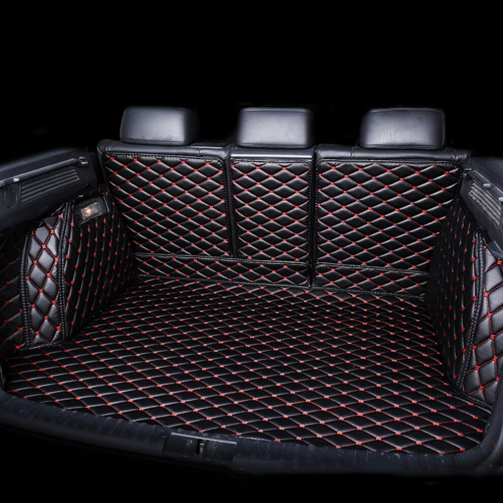 Car Leather Cargo Liners For Lexus Lx 570 Lx570 5 Seat (J200) 2016 Full Coverage Mats,Blackred 354398642336