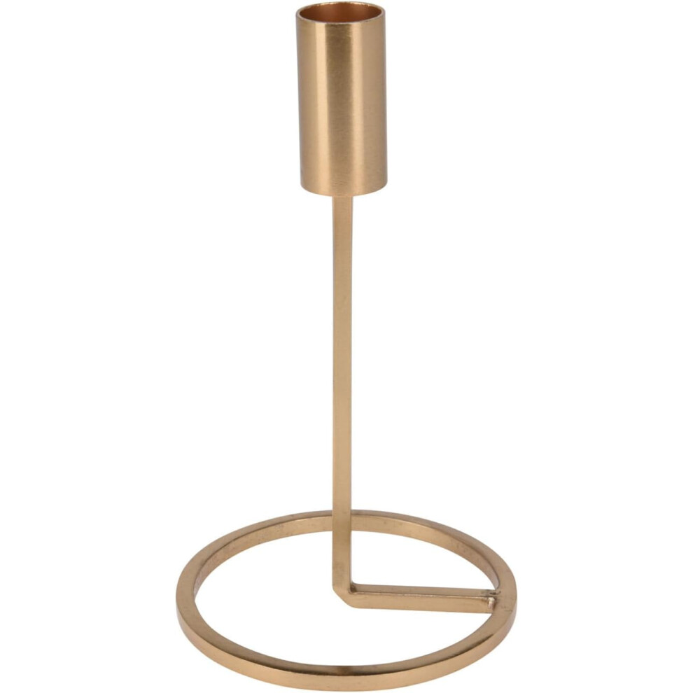Urbn Living ( 19Cm, 2) Metal Candlestick Taper Candle Holder Stand Home Décor Wedding Table Centrepiece Gold