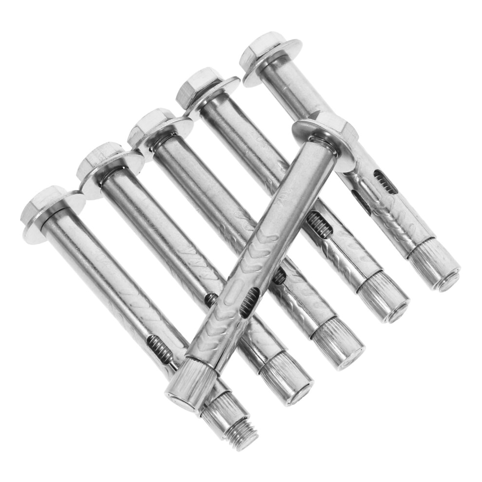 6 Pack Expansion Screw Anchors M8x80mm Hex Nut Bolts Stainless Steel Easy Install 612900419952