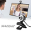 Câmera de computador ajustável 480P com microfone embutido, para curso online, webcam (preta) 7