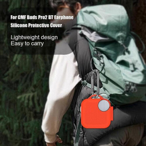 (Black) Bluetooth Headset Silicone Protective Cover Soft Shell Anti-Fall Storage Box 2
