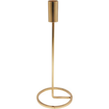 (Gold 25cm, 2) Metal Candlestick Taper Candle Holder Stand Home Décor Wedding Table Centrepiece