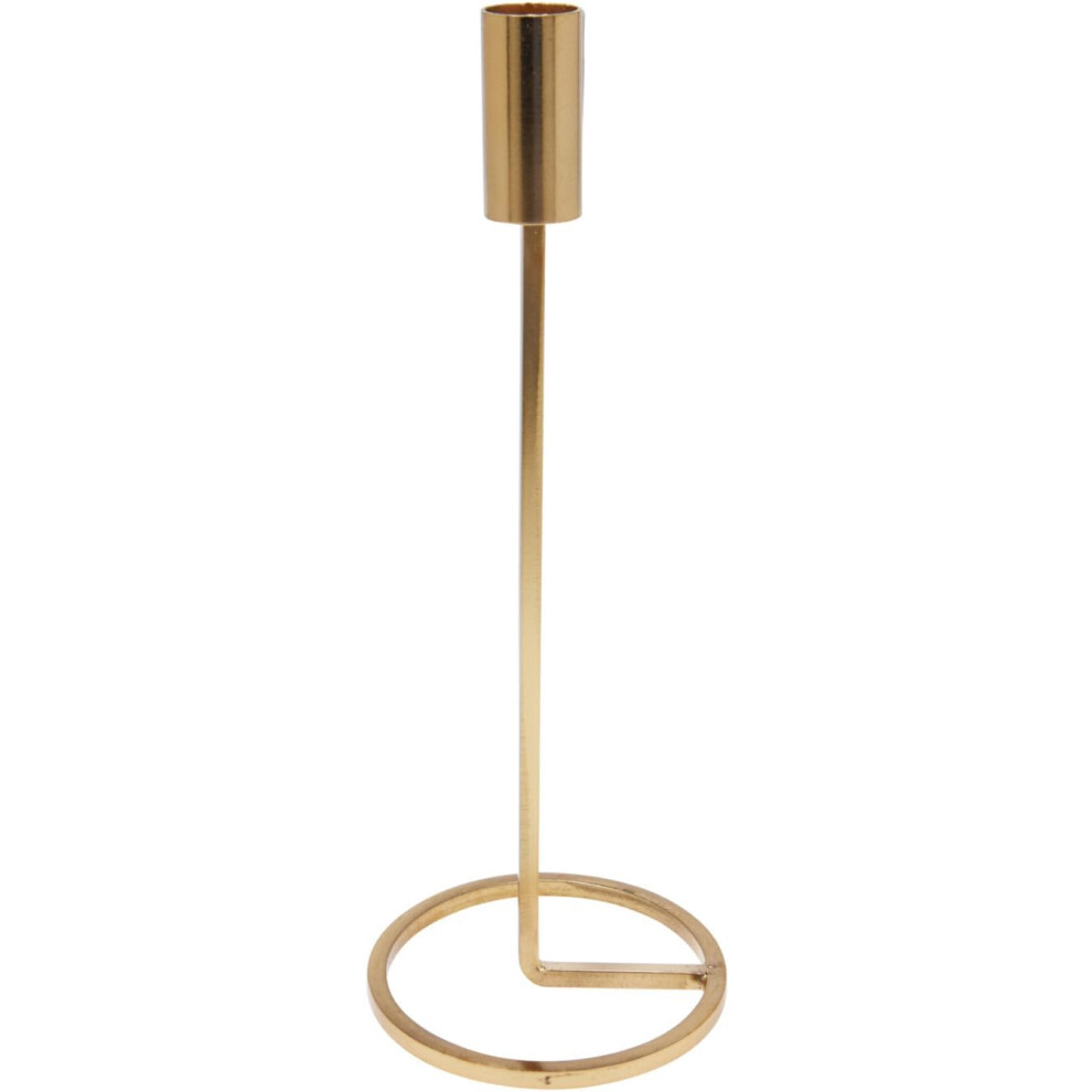 Urbn Living ( 25Cm, 2) Metal Candlestick Taper Candle Holder Stand Home Décor Wedding Table Centrepiece Gold