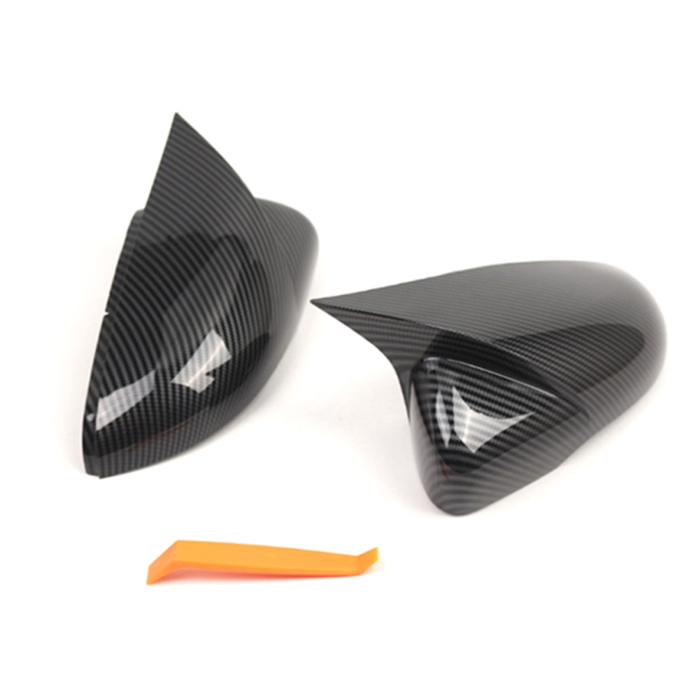 Car Front Left Right Side Rearview Mirror Cover Cap Ox Horn Rearview 4853297047557