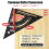 Roofing Square 7 inch Carpenters Square Tool Adjustable Set Square Carpentry Aluminium Layout Rafter Square Metal Triangle Ruler 7