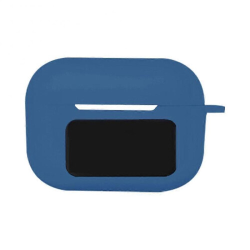 (Blue) Headphone protective case Bluetooth earphones with silicone anti drop soft shel