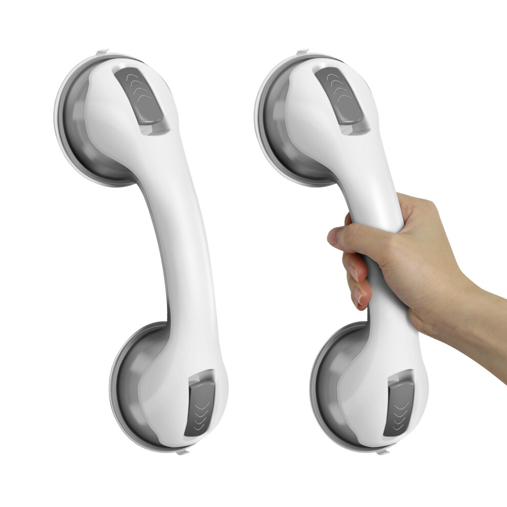 Grab Bars for Bathtubs and Showers, 2 Pack Shower Handles for Elderly with Strong Suction