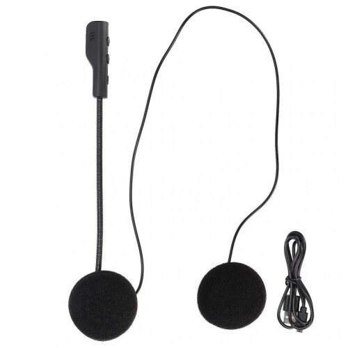 T4 Bluetooth 5.0 Motorcycle Helmet Headset 180mAh Black 1