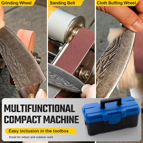 3In1 Mini Belt Sander  15 Degree Knife Sharpener Electric Bench Grinder Sanding Machine 2
