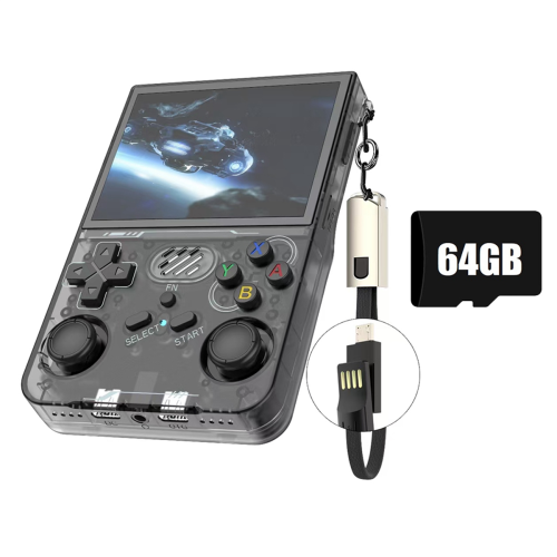 R36XX Retro Handheld Game Console 64G 20000+Games for Kid Gift C