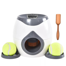 Dog Tennis Ball Feeder Trainer Reward Machine Dark Gray