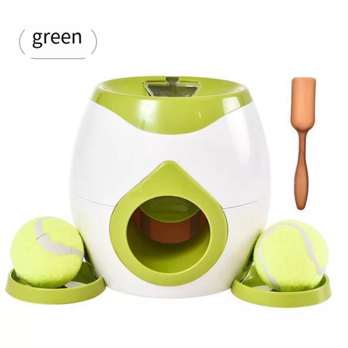 Dog Tennis Ball Feeder Trainer Reward Machine Dark Gray 1