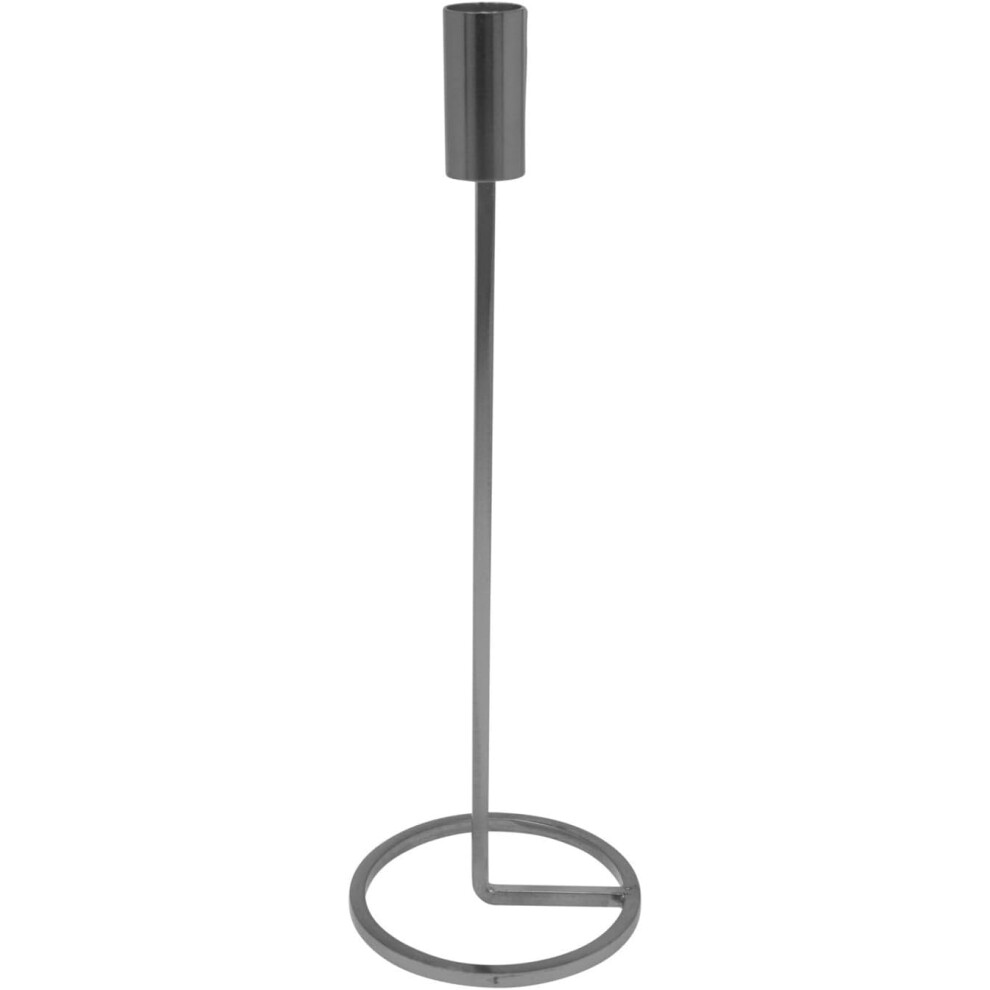 Urbn Living ( 31Cm, 2) Metal Candlestick Taper Candle Holder Stand Home Décor Wedding Table Centrepiece Silver