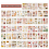 Vintage Stickers for Scrapbooking, 50 Sheets Precut Washi Stickers B 5