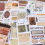 Vintage Stickers for Scrapbooking, 50 Sheets Precut Washi Stickers B 7