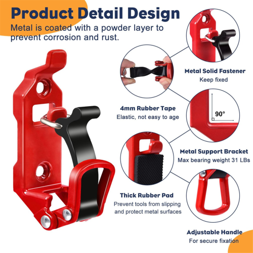 2PCS Shovel Holder Car Luggage Rack Holder Tool Quick Release Clamp 2