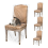 4 Pack Plastic Dining Chair Protectors with Backrests Waterproof 1