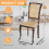 4 Pack Plastic Dining Chair Protectors with Backrests Waterproof 6