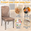 4 Pack Plastic Dining Chair Protectors with Backrests Waterproof 2