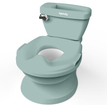 Realistic 2-in-1 Toddler Potty Training Toilet with Flushing Sound & Storage  Ages 18 Months+ (Up to 50 lbs)