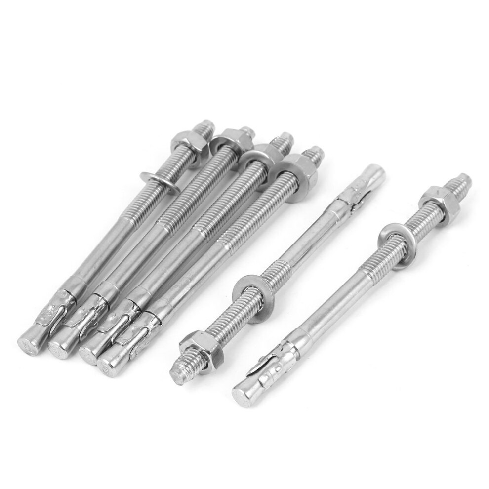 M8 Thread Anchors 304 Stainless Steel Car Repair Gecko Expansion Bolt Screw 120Mm Expansion Anchors Long 6Pcs Refï¼Vls 354398643654