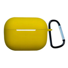 (For AirPods Pro 2, Yellow) Earphone Silicone Protective Case with Buckle For AirPods Pro 2