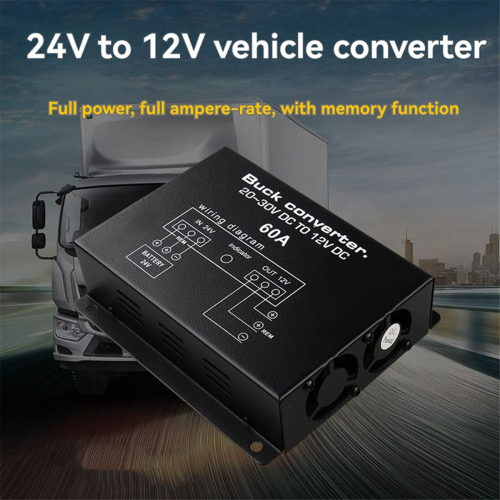 DC 24V to 12V Car Power Supply Converter Step-Down Inverter 2