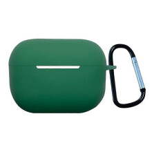 (For AirPods Pro 2, Mustard Green) Earphone Silicone Protective Case with Buckle For AirPods Pro 2