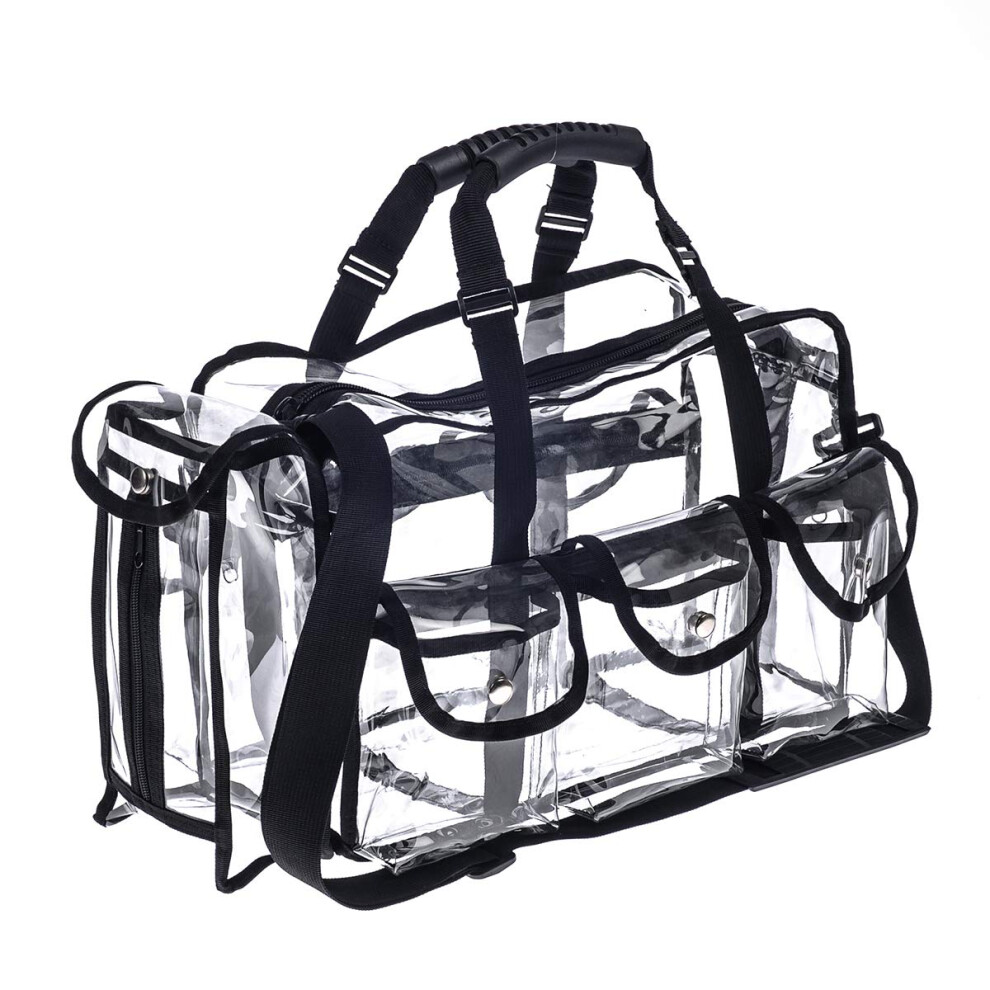 Professional Clear PVC Makeup Kits Organizer Make up Set Bag MUA Carry All Artist