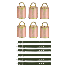 6PCS Hanging Bell for Cattle and Sheep Christmas Cow Bells