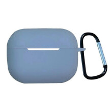 (with Buckle, Sky Blue) Earphone Silicone Protective Case with Buckle For AirPods Pro 2