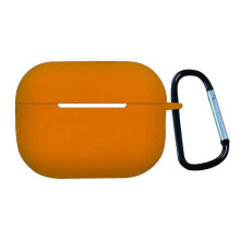 (For AirPods Pro 2, Orange) Earphone Silicone Protective Case with Buckle For AirPods Pro 2
