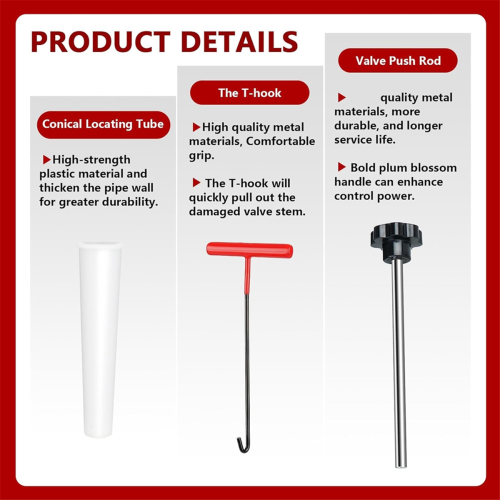 Quick Change Tire Valve Tool Kit, Tire Valve Stem Core Replacement 1
