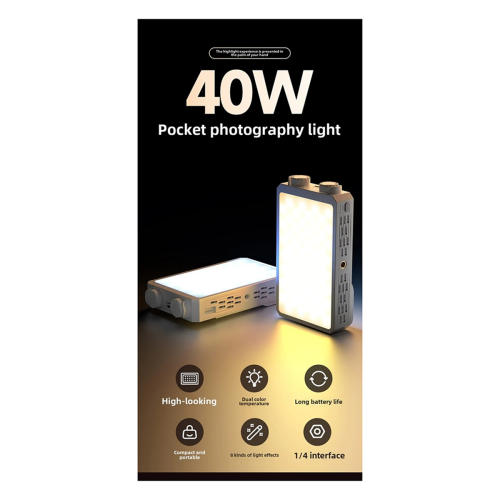 Portable LED video light 40W mini small portable fill light 2