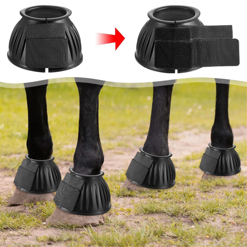 Horse Bell Boots Protect, Double Lock Horse Care Boots, L 1