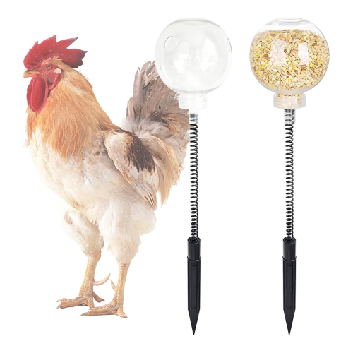 Chicken Toy, Interactive Slow Feed Release Toy for Your Flock 2Pcs 1