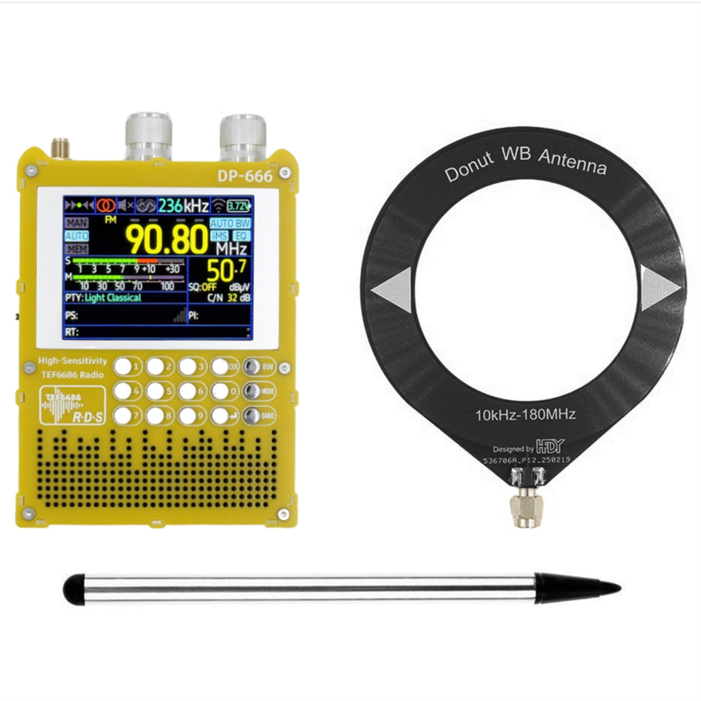 Dp-666 Tef6686 Radio 2.8-Inch Ips Touch Screen High Sensitivity Radio A 4853968564369