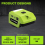 Battery Adapter for 40V Electric Tool Li-Ion Battery LED Light 7