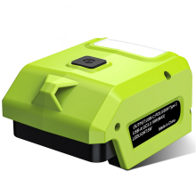 Battery Adapter for 40V Electric Tool Li-Ion Battery LED Light