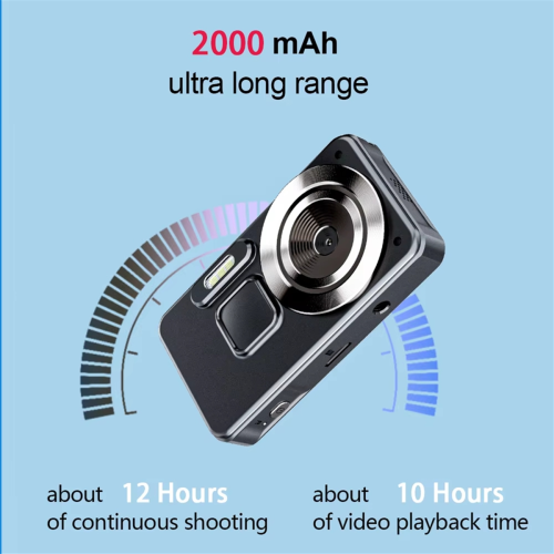 Digital Kid Camcorder 2000mAh Long Battery Life 48MP 1080P Filter 16x 2