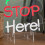 Premier 35cm Light up Santa Please Stop Here Neon Christmas Sign 9