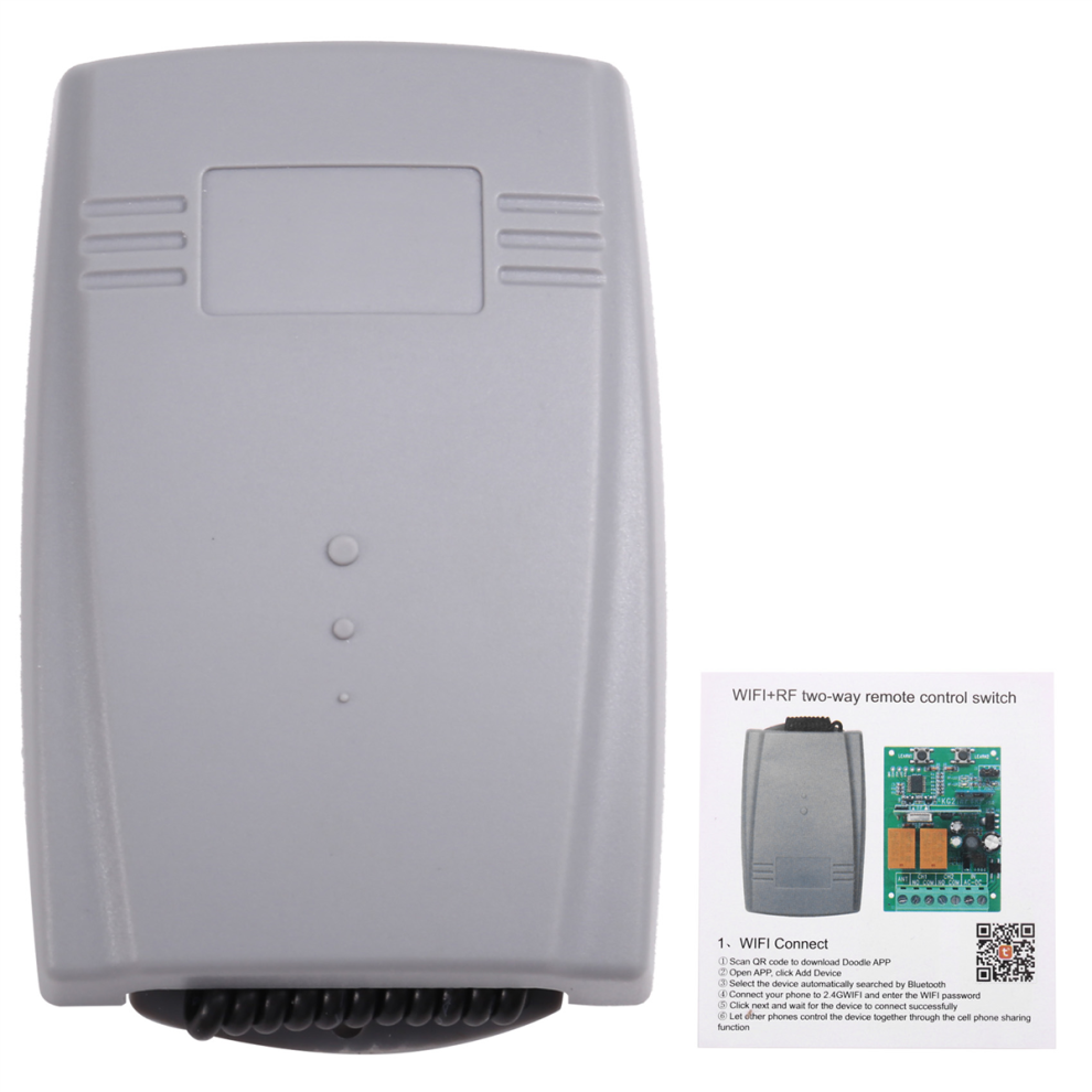 Tuya Wifi Garage Door Opener 2Ch 433Mhz Universal Fixed Rolling Code 4853968564642