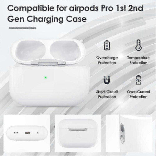 Wireless Charging Case for AirPods Pro 2nd Gen, Replacement with Bluetooth Sync Button Support 1