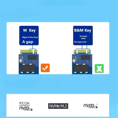 Kabel przedłużający połączenie interfejsu M.2 Key M do Key A+E 2