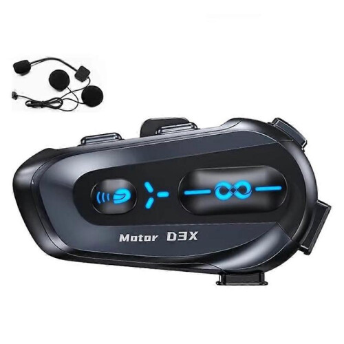 (Hard Mic, Multicolor) D3X For Motorcycle Helmet Bluetooth-compatible Headset 600m Half Duplex Intercom System