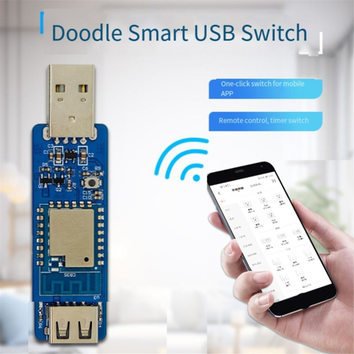 Tuya Smart USB Switch Remote Control Timer Switch, 2.4G Wifi 2