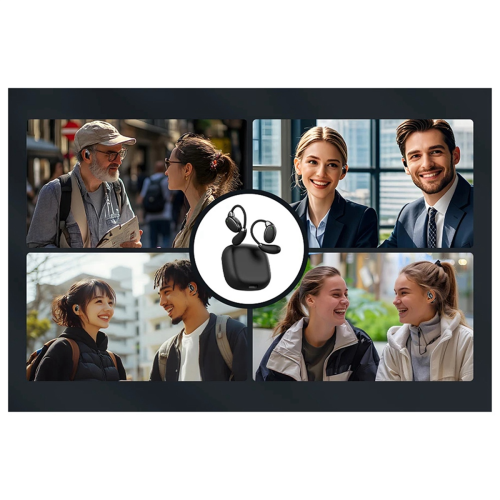 V18 Language Translator Earbuds 150 Languages High Accuracy AI White 1