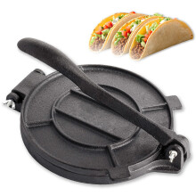 Cast Iron Tortilla Press, Tortilla Pataconera, 12inch with Foldable Handle
